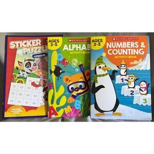 Scholastic Learning Activities  Average 3 - 5 years Numbers Alphabet Matching